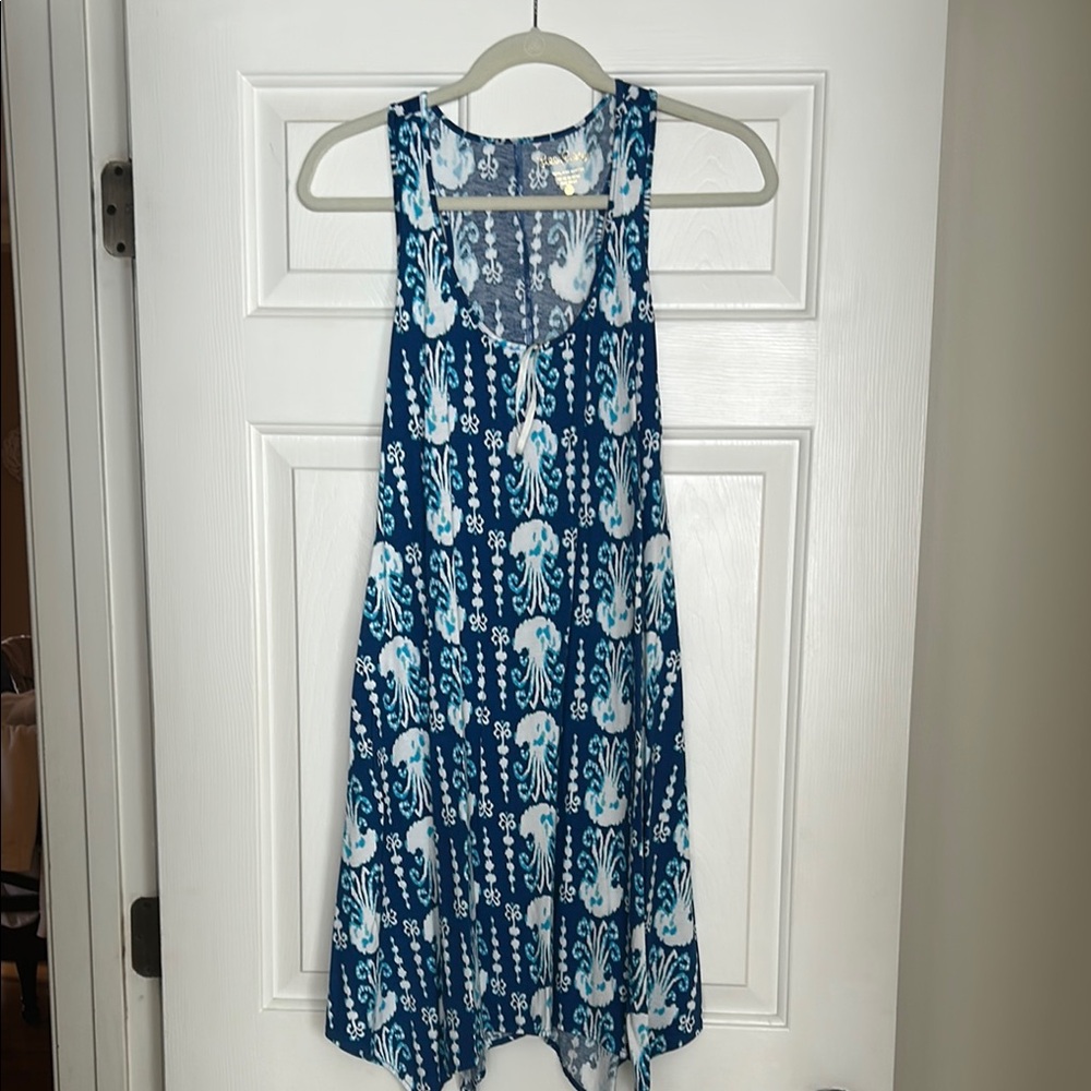 Lilly Pulitzer Blue and White Patterned Dress